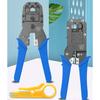 3 in 1 Crimpwerkzeug für Cat5 Cat5e Cat6 Ethernetkabel mit Stahlkonstruktion und ergonomischem Griff für RJ45 RJ11 Telefonkabelstecker