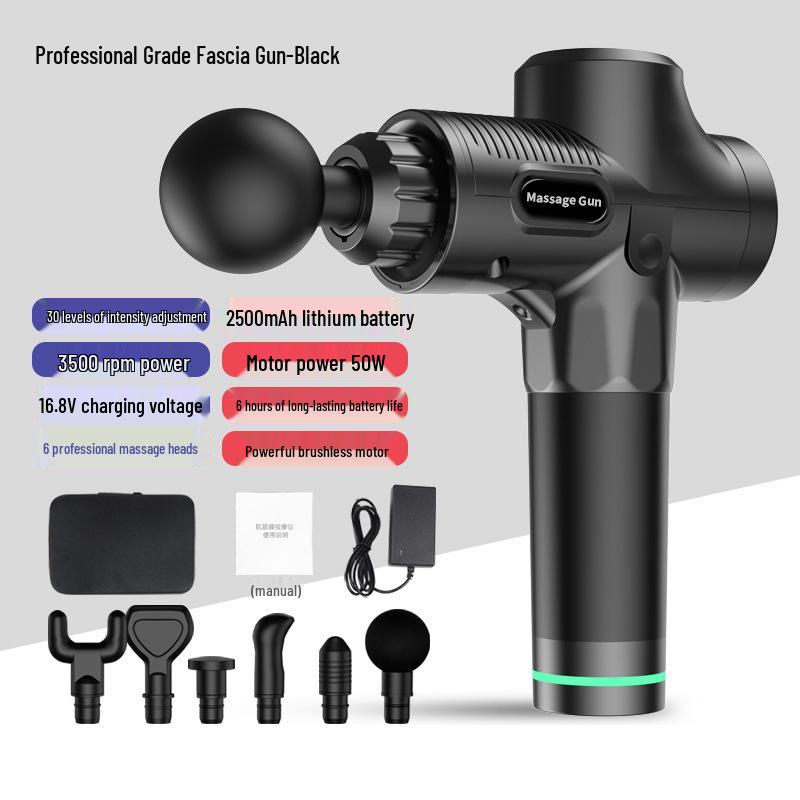 Adjustable Electric Massage Gun with Built-in Lithium Battery for Whole Body Fitness