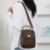Lightweight Nylon Women's Crossbody Bag Casual Mini Handbag with Multiple Zip Compartments Detachable Shoulder Strap Bag