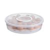 Multilayer Food Storage Container Clear Round Dumpling Box Dumplings Organizer  Freezing
