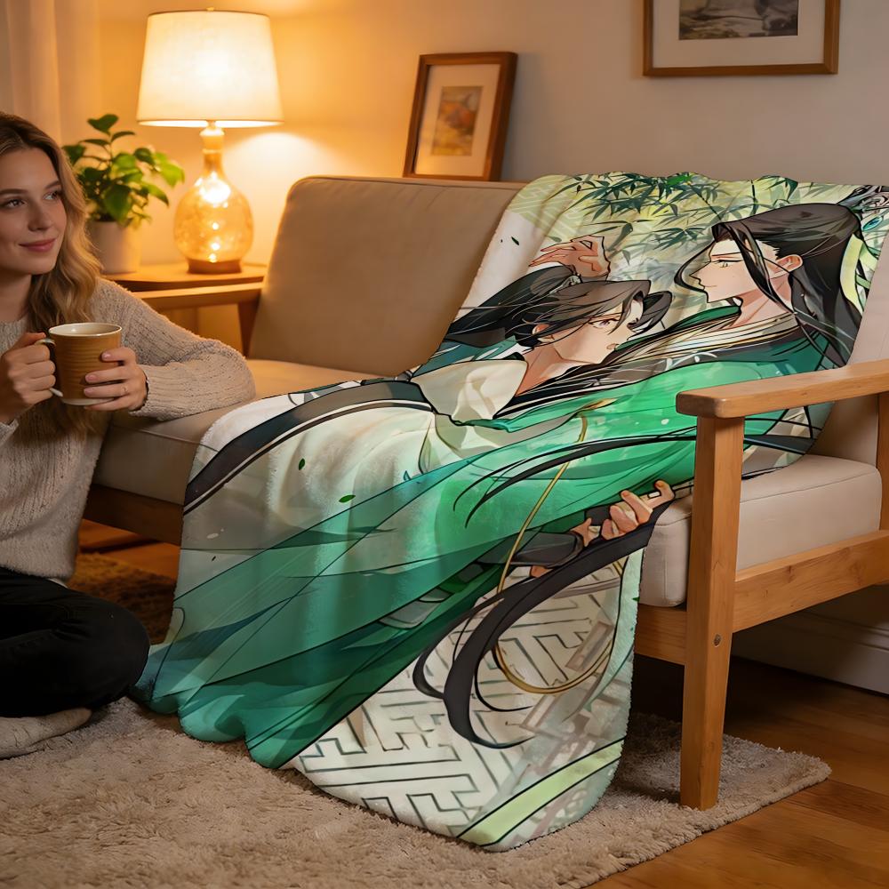 Throw High-Density Short Plush Blanket For Sofa Nap Air-Conditioned Room Soft Skin-Friendly The Scum Villains Self-Saving System