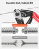 2 mm Wire Rope Kit, 35.1 m Length, 304 Stainless Steel Wire Cable, 2 kN Breaking Strength, 7 x 7 Strands Construction, Steel Cable for Deck Railing