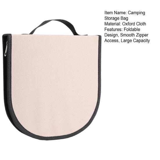 Tableware Storage Bag Oxford Cloth Waterproof Zipper Multi-Functional Partition Foldable Portable Design Camping Storage Bag