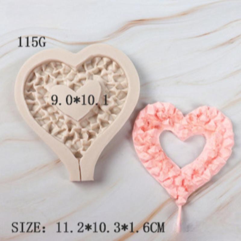 Diamond Love Candy Silicone Mold Kitchen Baking Valentine's Day Coral Sugar Chocolate Love Molds Crystal Silicone Gypsum Mould