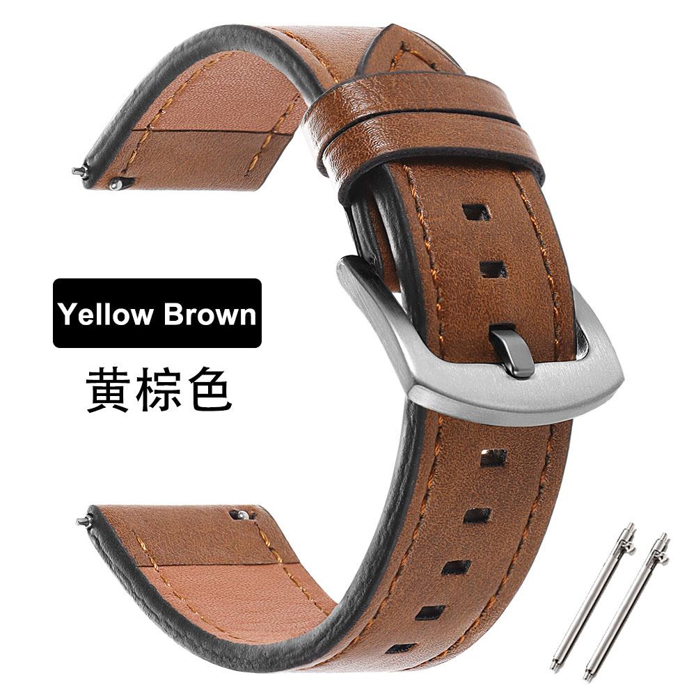 20/22mm Leather Strap Watchband for Amazfit Balance Smart Wristband Quick Release Bracelet for Omega for Seiko Watch Accessories