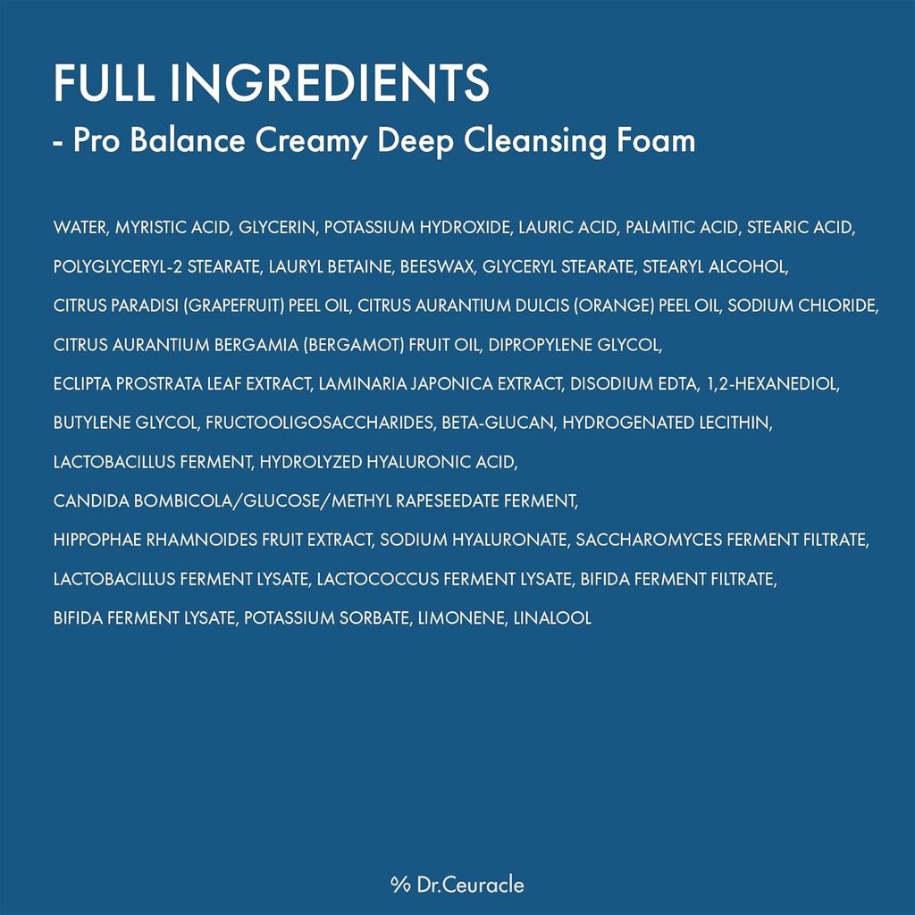 Dr.Ceuracle Pro Balance Creamy Deep Cleansing Foam 150ml