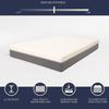 The White Stone Matelas Memory Foam et Mousse Haut 22 cm | Matelas et Hypoallergénique 