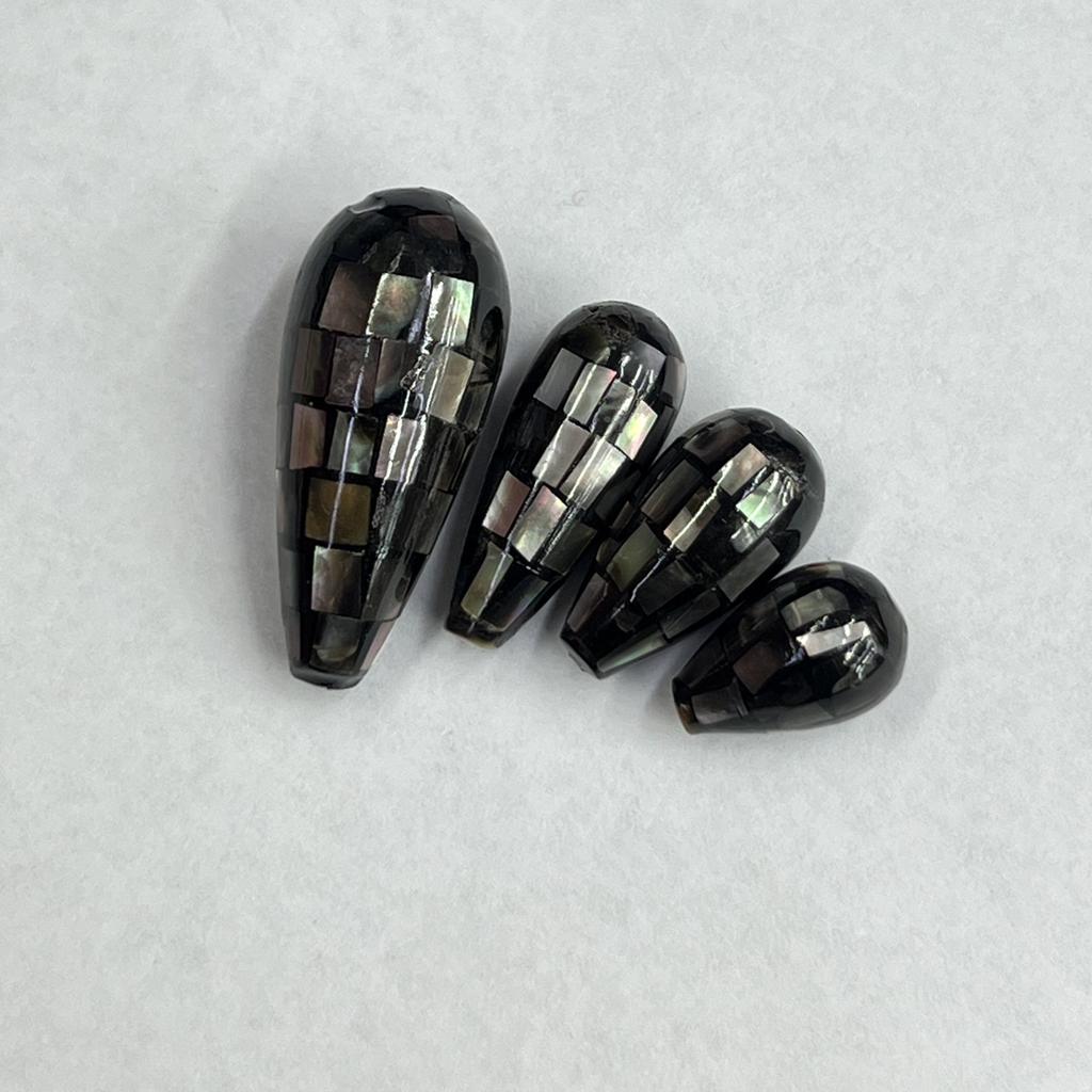 1Pc, Black Natural Shell Pendant, Fashion Minimalist Style Men Women Charms, DIY Necklace Accessories, Creative Jewellery Making, Festive Crafts