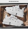 Daddy Shoes SS2024: Men's Thick Sole, Low-Top Casual Rivet Shoes - Korean Style