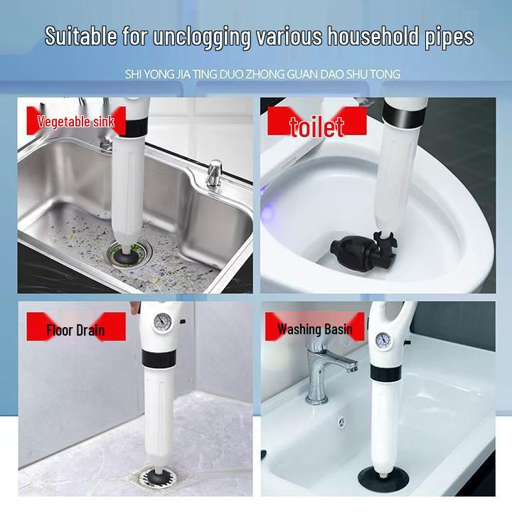 Toilet & Drain Unclogger: One-Shot Pipe Blockage Tool