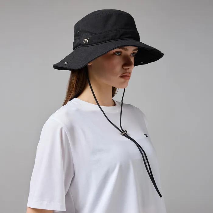 OV LOGO COTTON BUCKET HAT (BLACK)