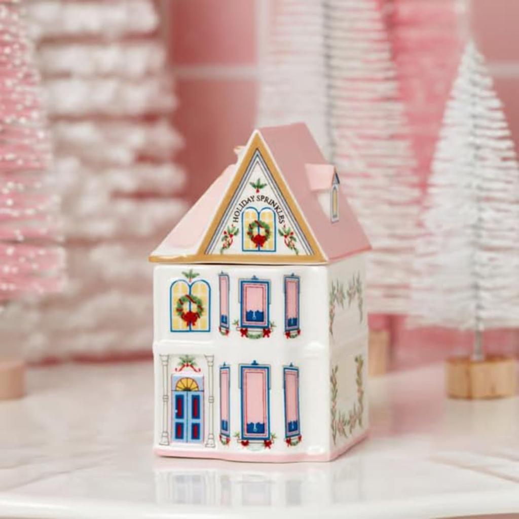 6pcs Rural House Resin Craft Kit, Hand Colored Creative Resin Crafts