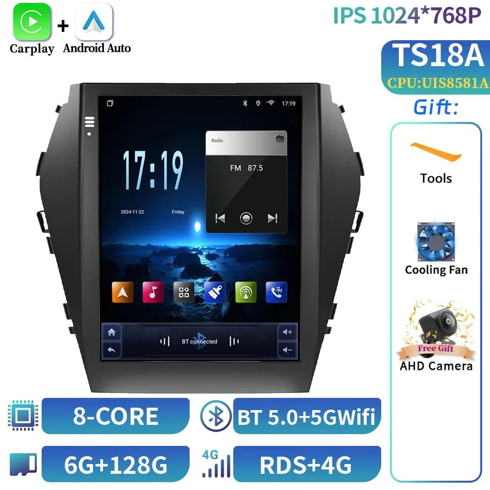 9.7"For Hyundai Santa Fe Ix45 2012-2018 Car Radio Multimedia Video Android 14 carplay Android auto Navigation CarPlay Monitor GP