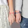 European and American PU Rope Bracelet for Couples and Friends, Customizable Engraving, Unisex Jewelry.