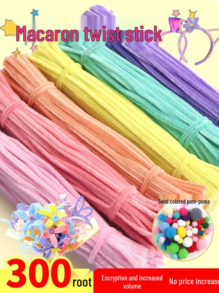 Pipe Cleaner Bouquet Kit: DIY Children's Weaving Material for Handmade Chenille Christmas Tree