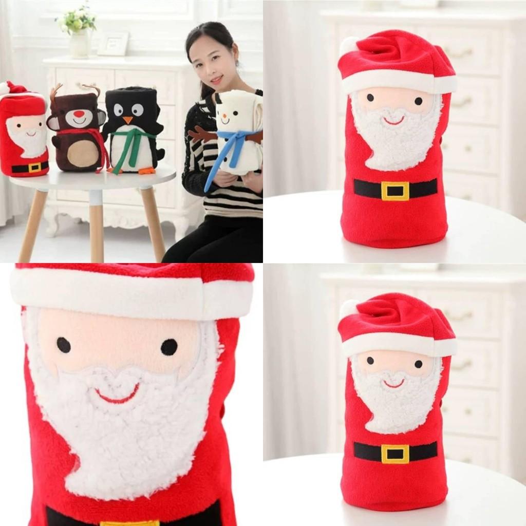 Reindeer Travel Fleece Blanket For Babies And Toddlers With Warm Faux Material