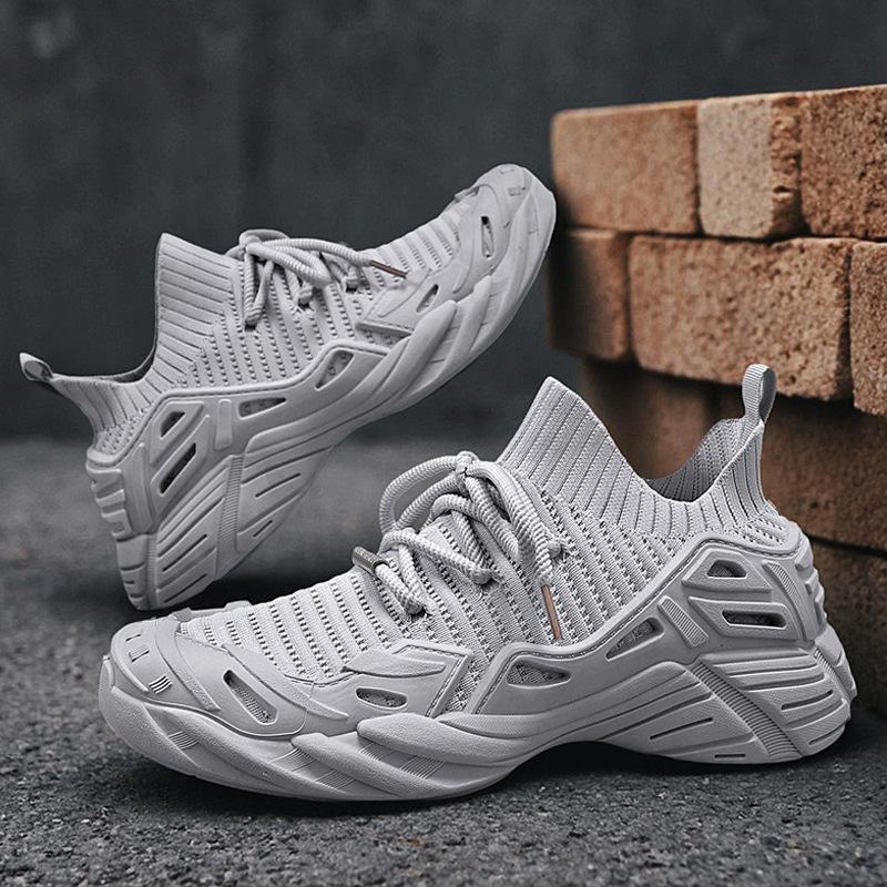 2025 New Casual Fly-woven Shoes Octopus Socks Shoes Mecha Shoes Platform Versatile Fashion Sports Trendy Shoes