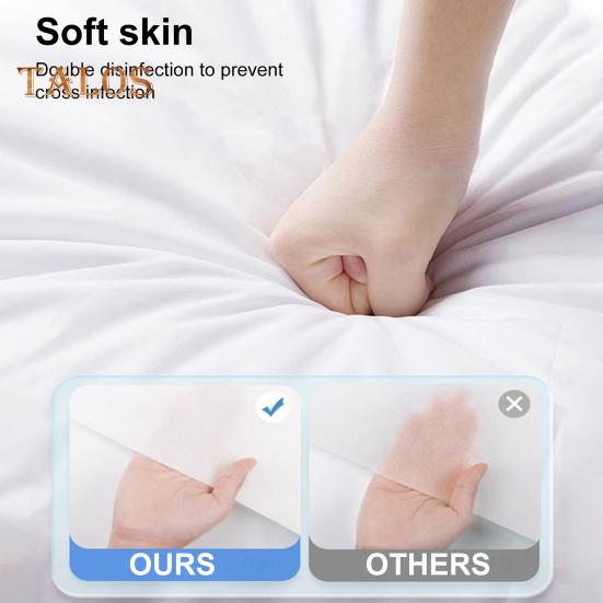 4Pcs/Set Bed Sheet Set Ultra-Elastic Stretchable Prevent Sliding Moving Disposable Sheet Quilt Cover Pillowcase Set