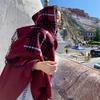 Ethnic Style Shawl Cape Women'S Warmth Tibet Grassland Qinghai Lijiang Xinjiang Travel Photo Scarf