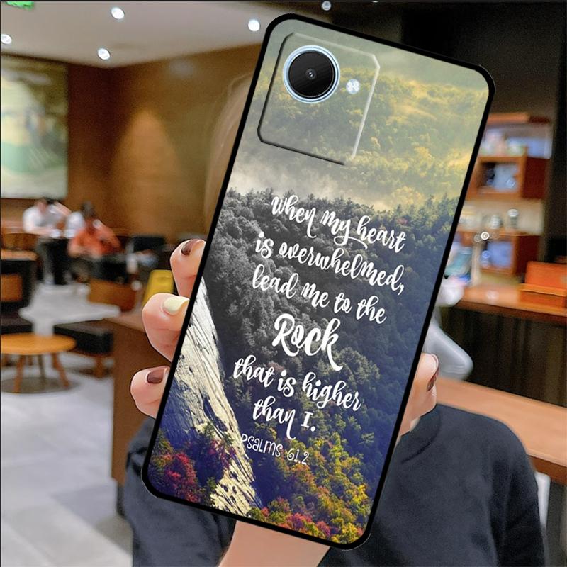 

Christian Psalms Case For Realme C67 C61 C53 C55 C75 C51 C21Y C25S GT 6 6T 5 GT7 Pro 10 11 12 13 14 Pro Plus Realme GT6