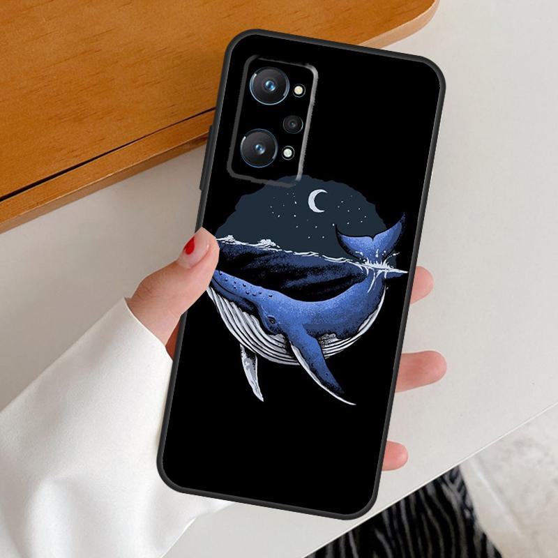 Whale Fish Wave Sea For Realme 15 Pro GT7 GT6 10 11 12 13 14 Pro Plus C67 C63 C61 C55 C51 C53 C35 C75 C65 Case