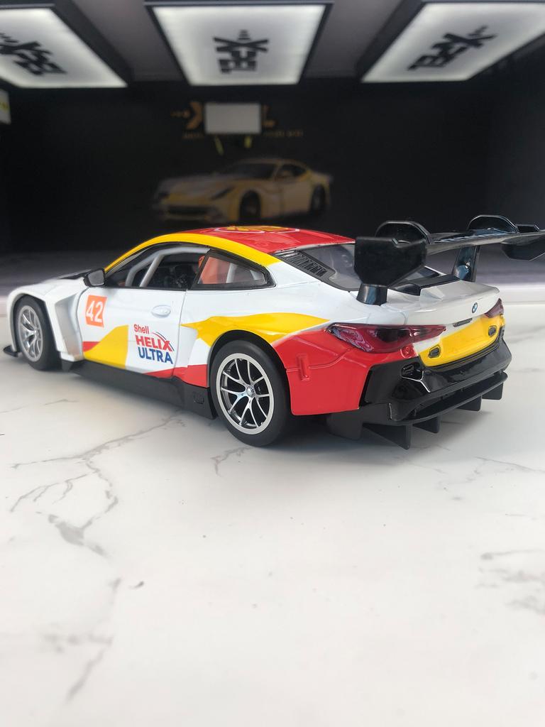 CCA 1:24  BMW M4 GT3 model car, zinc alloy metal ornament, collectible gift car
