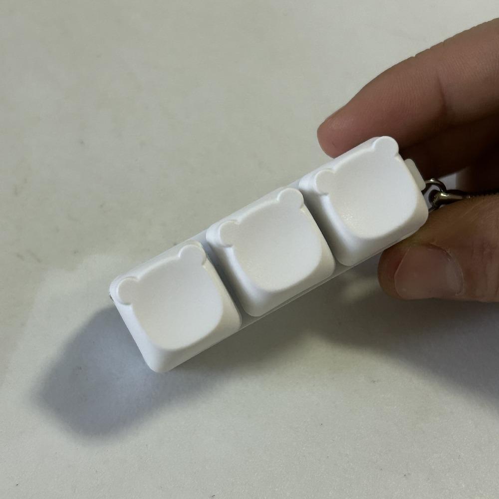 2/3/4/9Keys Fidget Keychain Keys Button Finger Keyboard Cap New Clicker Toy