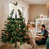 LED Christmas Bow Silver Door Window Xmas Tree Wedding Decoration Bows 15" X 21