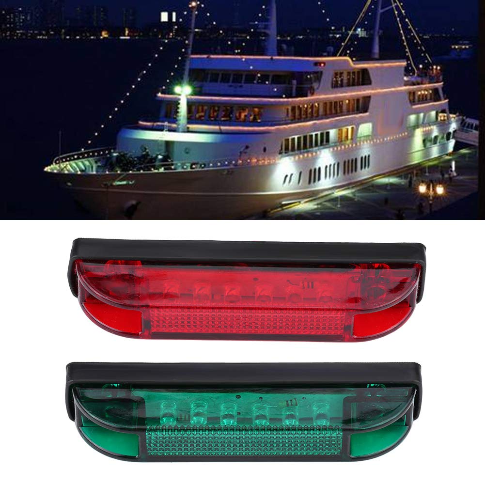 Navigation Light Marine Lamp LED Bulb with 4 LEDs Red Green Waterproof Nautical Light