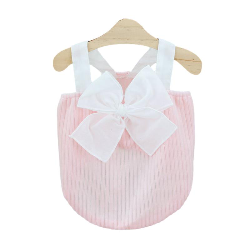 

Хлопковая летняя одежда для собак для маленьких и средних собак, дышащее платье для собак, тонкий жилет для щенков, кошек, чихуахуа, йорков, одежда для домашних животных S розовый