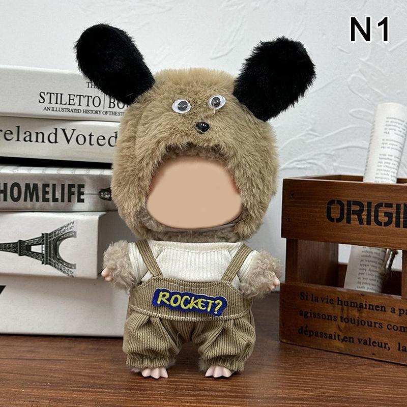 Für 17cm Labubu Puppe Ersatzanzug Kleidung ,Mini Puppenkleidung Outfit Accessoires