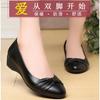 Soft leather soft-soled shoes flat-soled wear-resistant waterproof bow shoes micro-business group buying