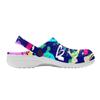 Printed Slip On EVA Clogs Women Men Lightweight Breathable Garden Shoes Beach Pool Bathroom Home Casual Sandals Travel Wear