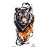 2026 Nuovo Tatuaggio Temporaneo Impermeabile Adesivo Fuoco Foresta Leone Lupo Tigre Flash Tatuaggi Uomo Corona Corpo Braccio Finto Tatuaggio