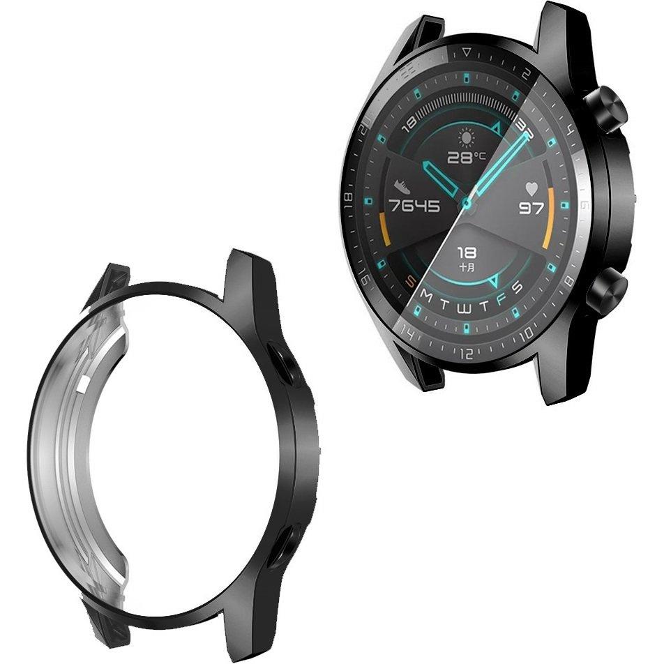 2in1 Case with Screen Protector for Huawei Watch GT 2 46mm, Black