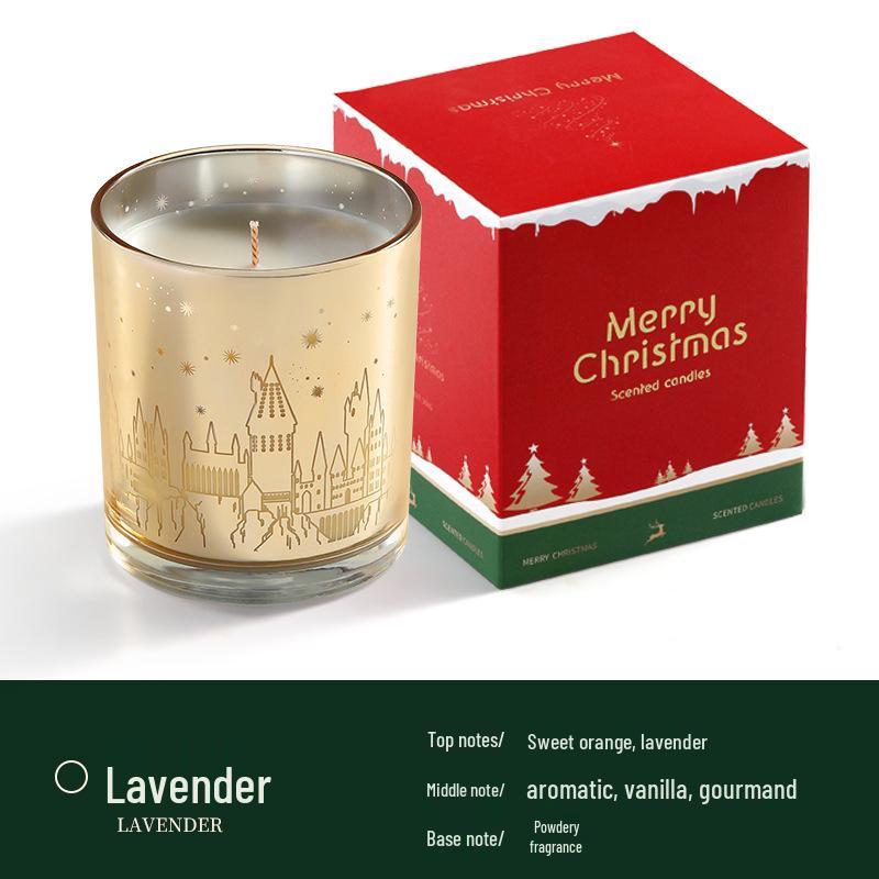 Elegant Laser-Cut Christmas Ornament Soy Wax Scented Candle