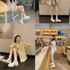 [] Wave Crescent Moon~ Original 5cm thick-soled functional sports ballet shoes single shoes women's Mary Jane shoes