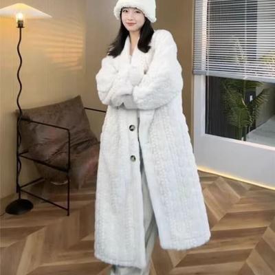 Elegant Winter Overcoat with Warm Thickened  Fur Lining