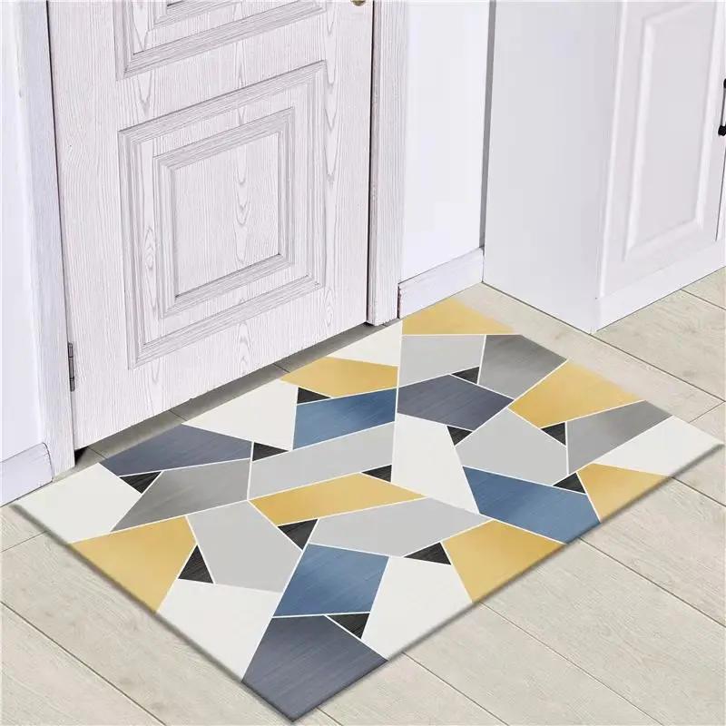 Nordic Absorbent Bathroom Non-slip Foot Mats Outdoor Porch Entrance Door Mat Living Room Carpet Home Rug Bath Mat Flooring Rugs