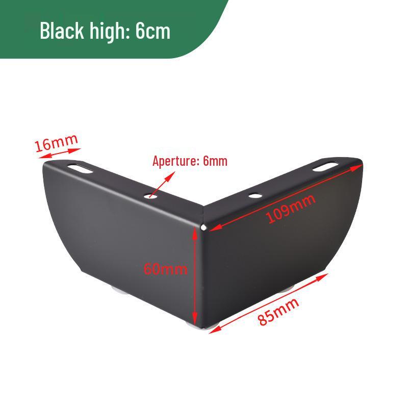 Nordic L-Shaped Metal Furniture Legs for Sofas, Tables, and Cabinets