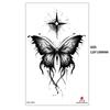 Black Butterfly Owl Sunflower Set Water Transfer Simulation Temporary Tattoo Sticker