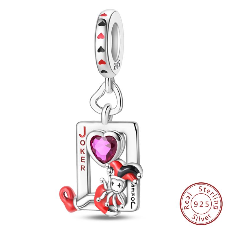 Copper Charms Beads Forever Love Heart Shaped Bow Family Charms Dangle For Bracelet Woman Diy Jewelry Gift