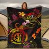 Polynesian Hawaiian Tattoo Designs Blanket Sofa Bed Travel Camping Living Room Office Conditioning Blanket for All Seasons Gifts