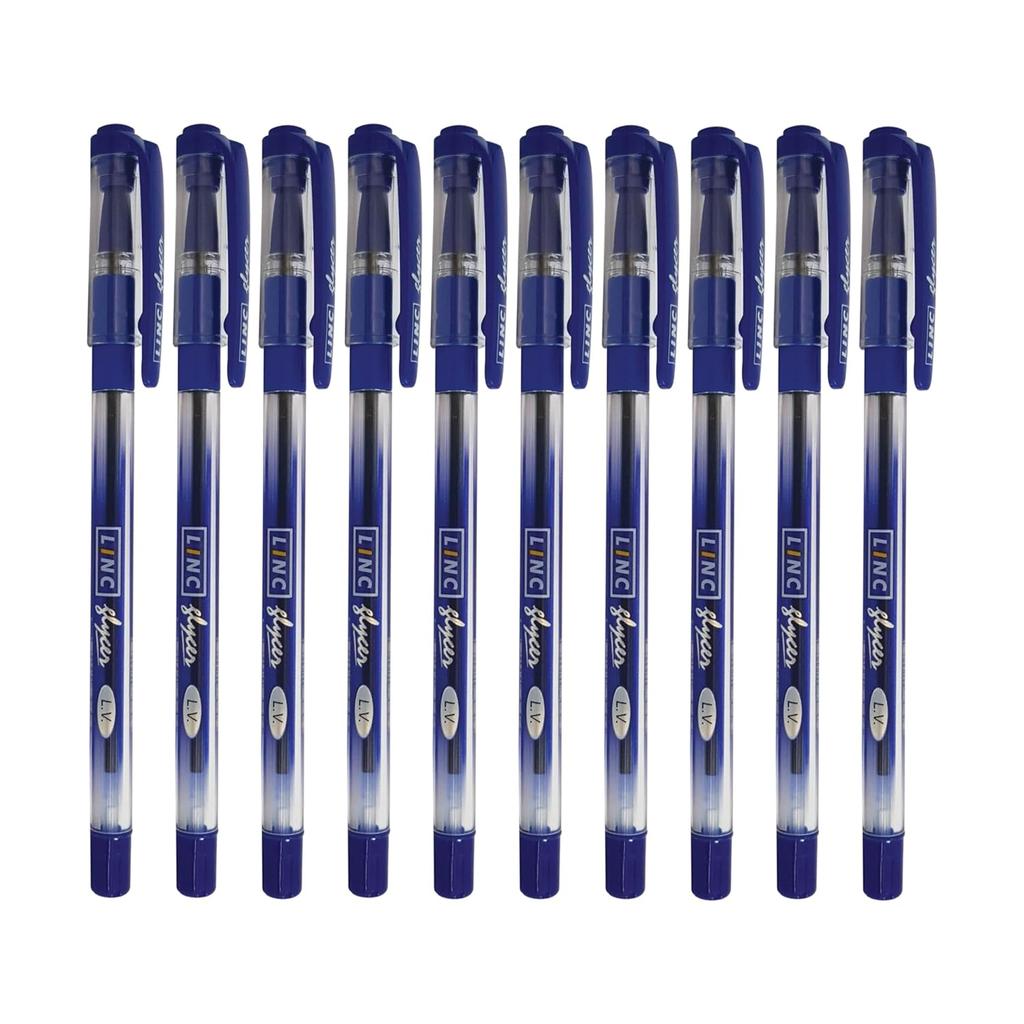 Στυλό Διαρκείας Linc Glycer 0.6mm Μπλε Μελάνι | Ομαλή Γραφή για Γραφείο, Σχολείο & Σπίτι | Συσκευασία 1 x 20τμχ