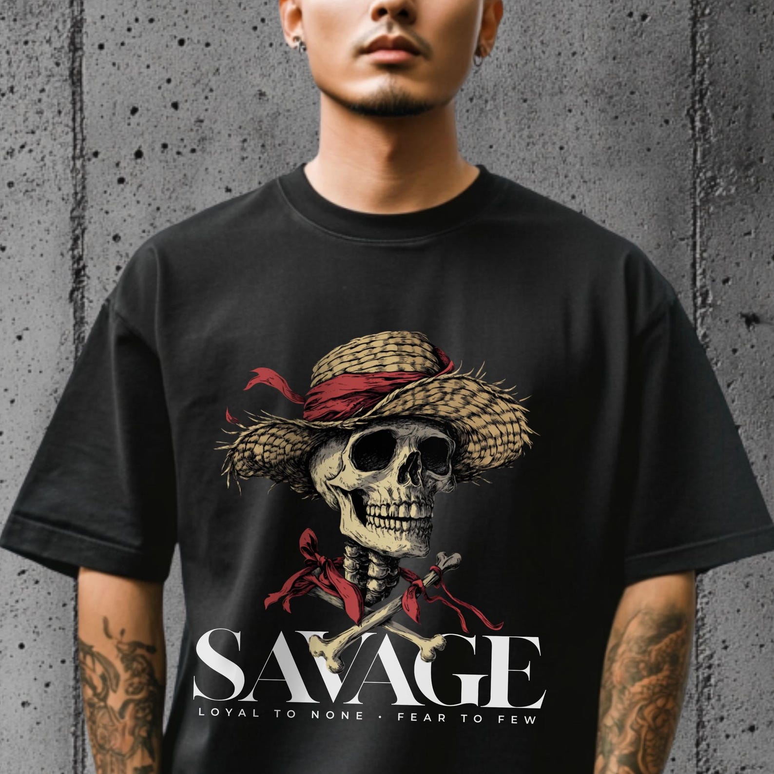 Vintage Pirate Skull T-Shirt: Distressed Graphic Tee, Nautical Rebel 4XL