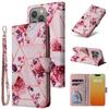 Applicable to iPhone15 mobile phone leather case 15Pro bronzing marble card wallet protective case 15ultra
