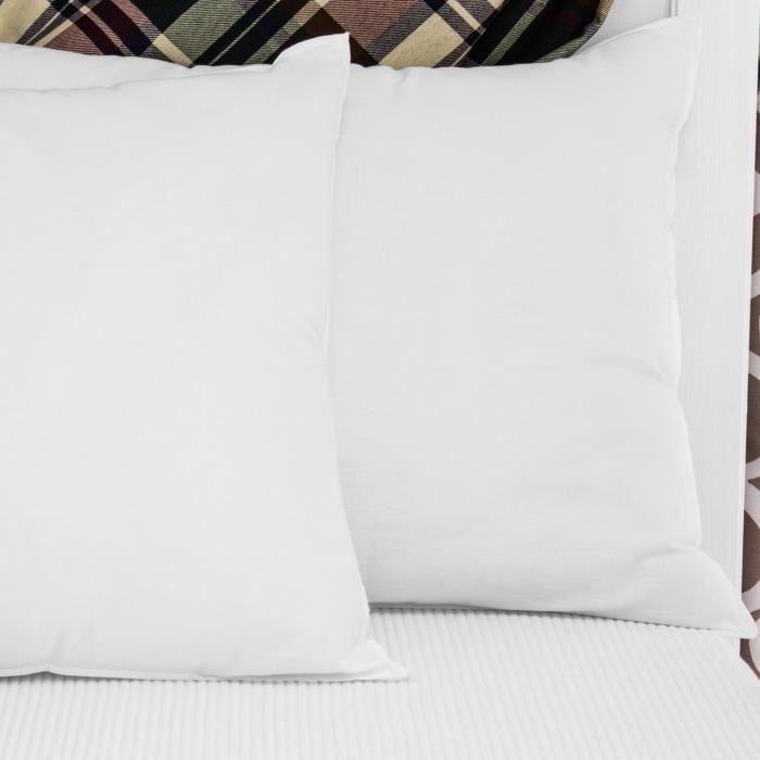 Oreillers Rectangulaires - THE COVER PARIS - 50 x 70 cm - Haute Qualité - Lavable - Confort Moelleux