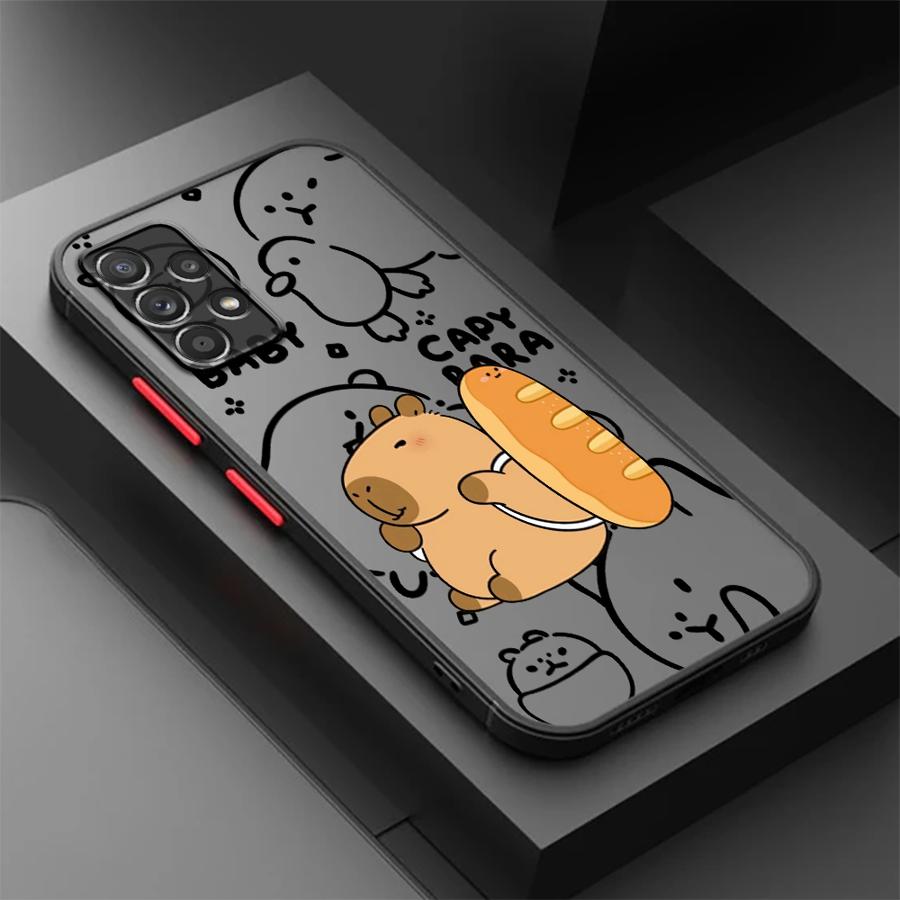 

Phone Cover Case for Samsung Galaxy A14 A23 A73 A33 A53 A16 A15 A56 A55 A52S A72 A34 A36 A35 A17 A52 A54 Cute Capybara Galaxy A17
