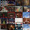 Christmas Merry Window Stickers Xmas New Year Decor Decals Santa Reindeer Claus
