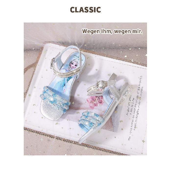Summer new style sandals for school girls Aisha Crystal Shoes High Heels Fashion Children's Princess Shoes